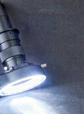 L觉工业显微镜光D源三色灯可视调E环60149形补光灯正白暖白纯白自