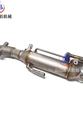 挖机神钢SK200210UNQ250260冷8-超8-日器野J05E发动机EGR却连接管