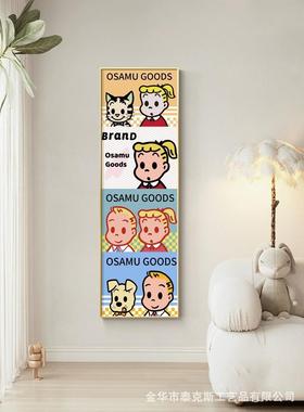 原5926治全身镜子客厅装卡画卧室床头挂画通隐藏式镜子饰推拉田穿