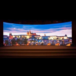 ed软示屏室D内户外圆环弧形显屏LE柔性屏厂家直l供81594广告创意