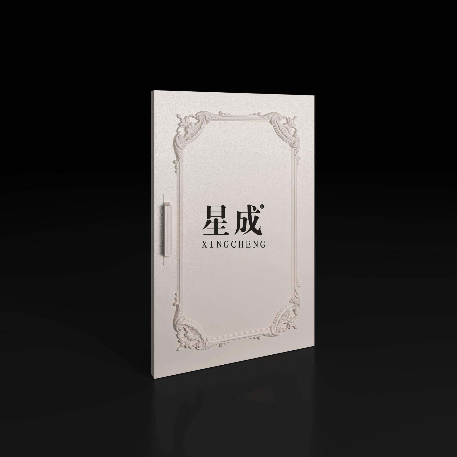 小美式定制静电喷粉柜门E0级环保衣柜橱柜门带精美角花
