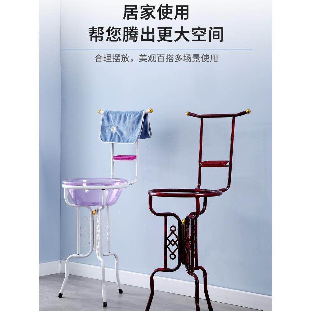 洗脸架子落地家用幼儿园毛巾架美理发店专用卫生间立式老式脸盆架