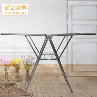 不锈钢折叠晾衣架户外脚踏晒被子翼形衣架阳台家用衣服晒衣架