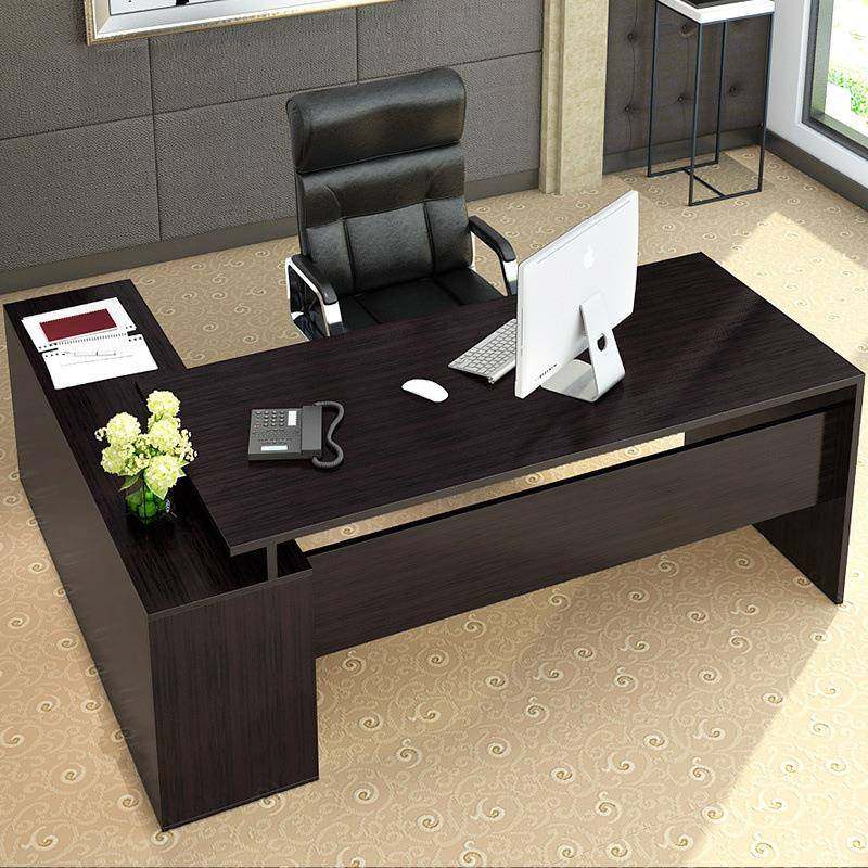 办公桌简现约代老板台单人办公桌带柜子办111公具大班时尚经理家
