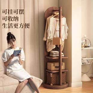 全身镜地落镜挂家用卧室可旋转移动穿衣镜试衣帽架ZQR一体式 大衣