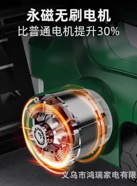 200W电锯工树业插电式12寸504木锯锯柴电动2220V锯子伐手持锯电链锯