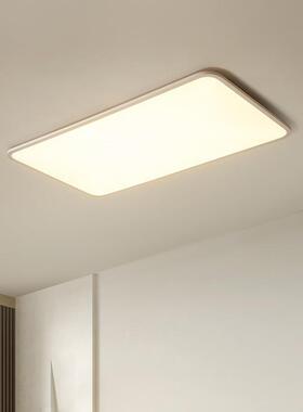 超薄客厅灯现代简约气大大灯大厅主灯白色吸1m极c665简长方形顶灯