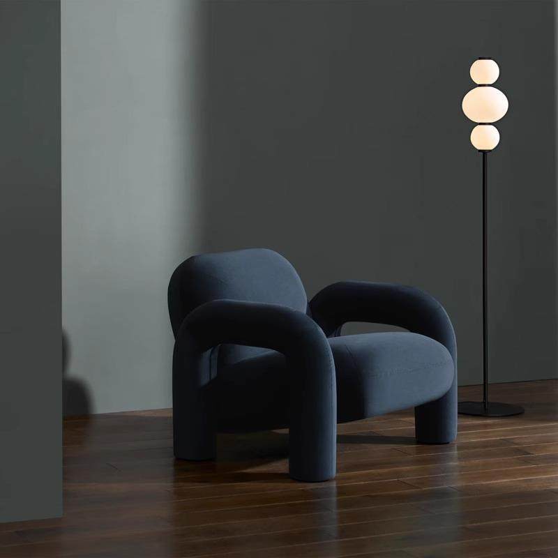 设计190师JYKQ-人休45#布艺T单简约闲靠背小户型卧室客厅网红沙发