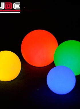 工厂爆充款QUD户外防水泳池球灯l智能红外遥控全e彩可电发光球d发