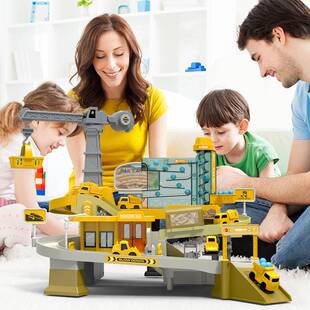 儿工童412电程动轨道车矿场车闯关大冒险男孩滑车行小汽停车场玩