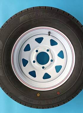 5孔黑色b轻型挂车备胎，餐车，野营拖车13寸到毂6寸孔65孔1车轮钢