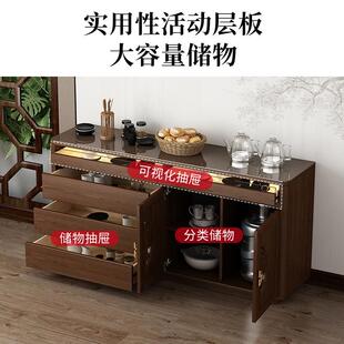 中式 台烧水壶一体沙 茶吧2205新家用餐边柜自动上水机茶吧68555款