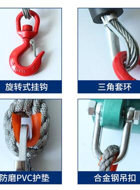 业重1T2T高空防坠器5工防/7/8TJH/10型/12米自锁速差坠保护器