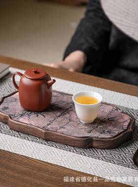茶一茶品造物北美黑胡桃木茶盘IXG壶承具干泡台托小茶盘家用点盘