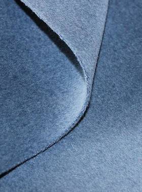 新款15%天丝兔羊绒面绒秋冬素色双面羊面绒料大衣毛NNV呢料