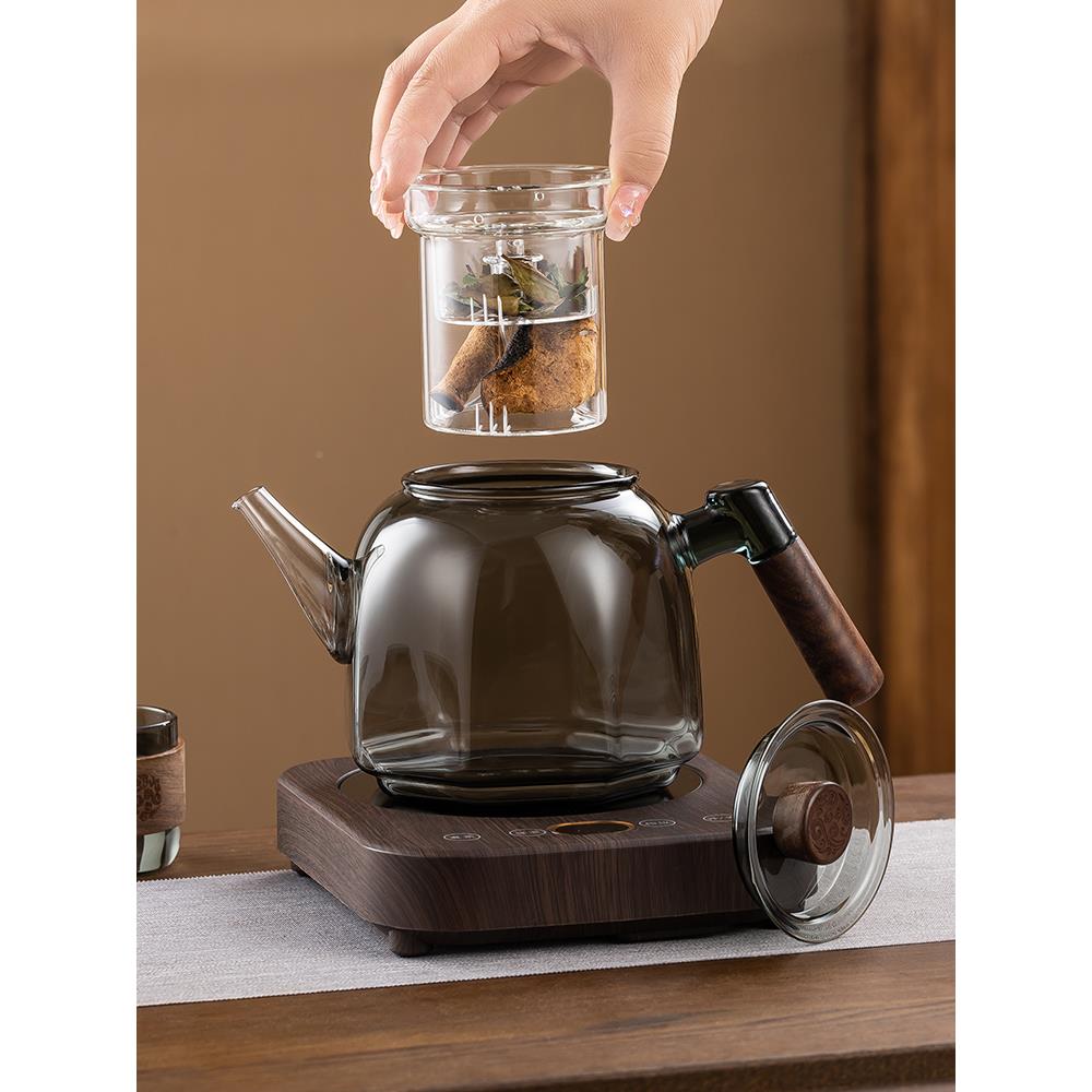 玻璃煮一体茶壶器办公室小型你茶养生F7757HSJ壶电烧陶蒸炉迷煮茶