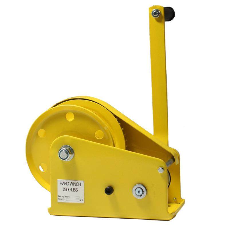 厂直HPN供手家动绞盘手摇卷扬绞机100磅2带自锁刹车手摇车