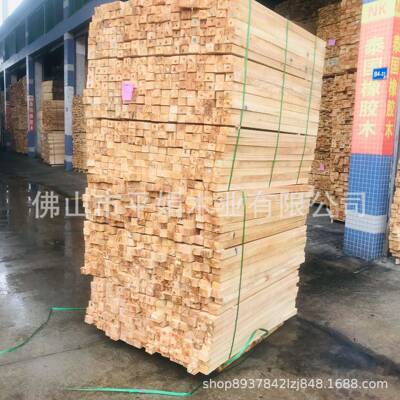 木工厂料直供海南橡胶木方实木原硬木优质家具木EVK规格楼梯扶手