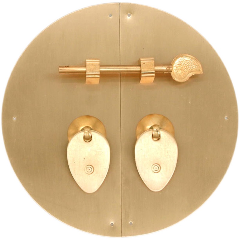 中式仿古明清橱柜门锁衣柜子纯铜拉手古典书柜鞋柜素面铜拉手把手