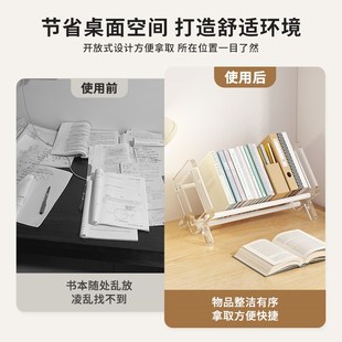 桌面书柜儿童小型书架子简易收纳窗台置物台面飘窗床头书桌上立架