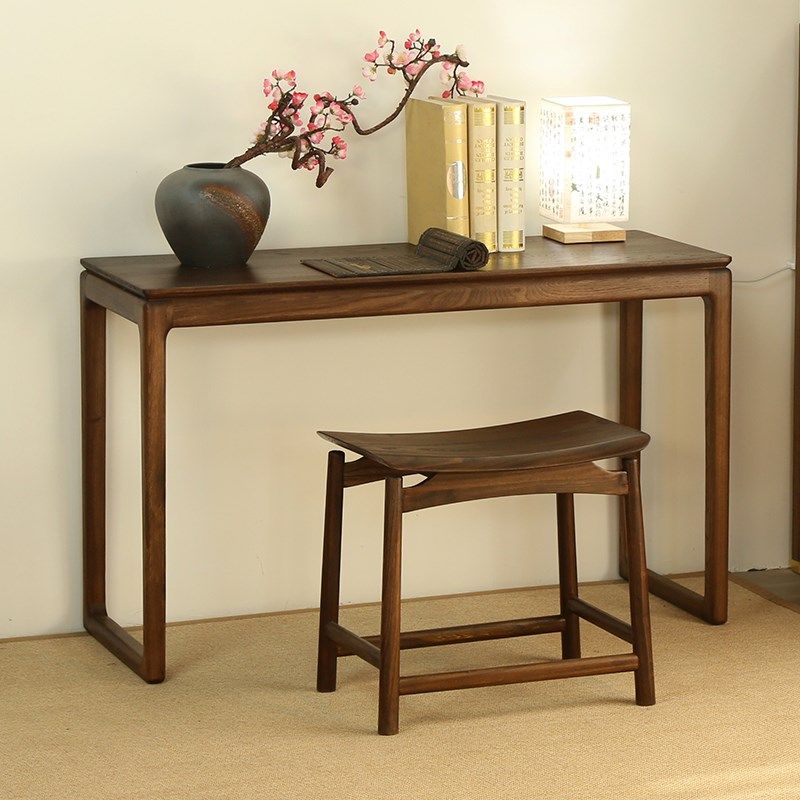 实木琴桌新中式古筝桌子书法桌国学桌书桌条案古琴共鸣榆木仿古桌