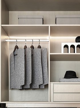 moon慕空间样板房衣柜衣帽间饰品陈列设毛毡西装纸盒鞋模道具摆件