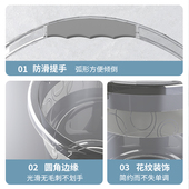 家用储水桶加厚透明塑料桶特大号地拖桶手提学生宿舍盆桶套装