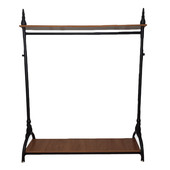 货架衣帽架中岛陈列架 店铺落地式 服装 店展示架伸缩挂衣架男女童装