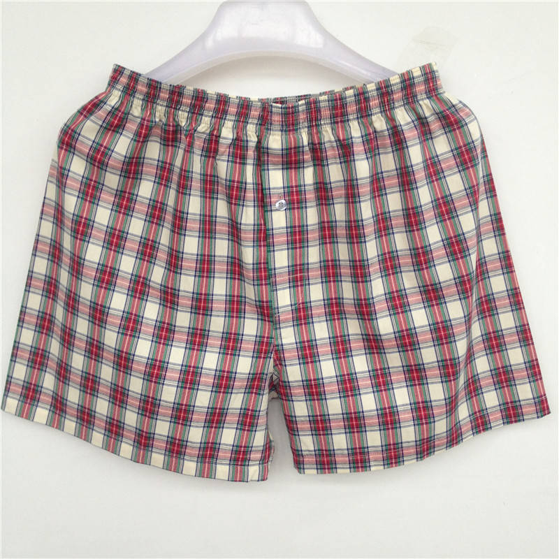 男全棉平角裤百分百棉质外穿裤头阿罗裤夏加肥加大码四角短裤内裤