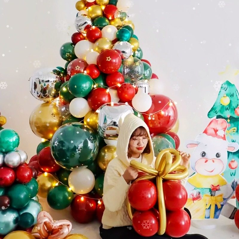 圣诞节气球圣诞树立柱红绿装饰品商场店铺节日活动氛围场景布置,节庆用品/礼品,装扮布置套餐,淘宝优惠券,粉丝福利购,淘宝优惠卷