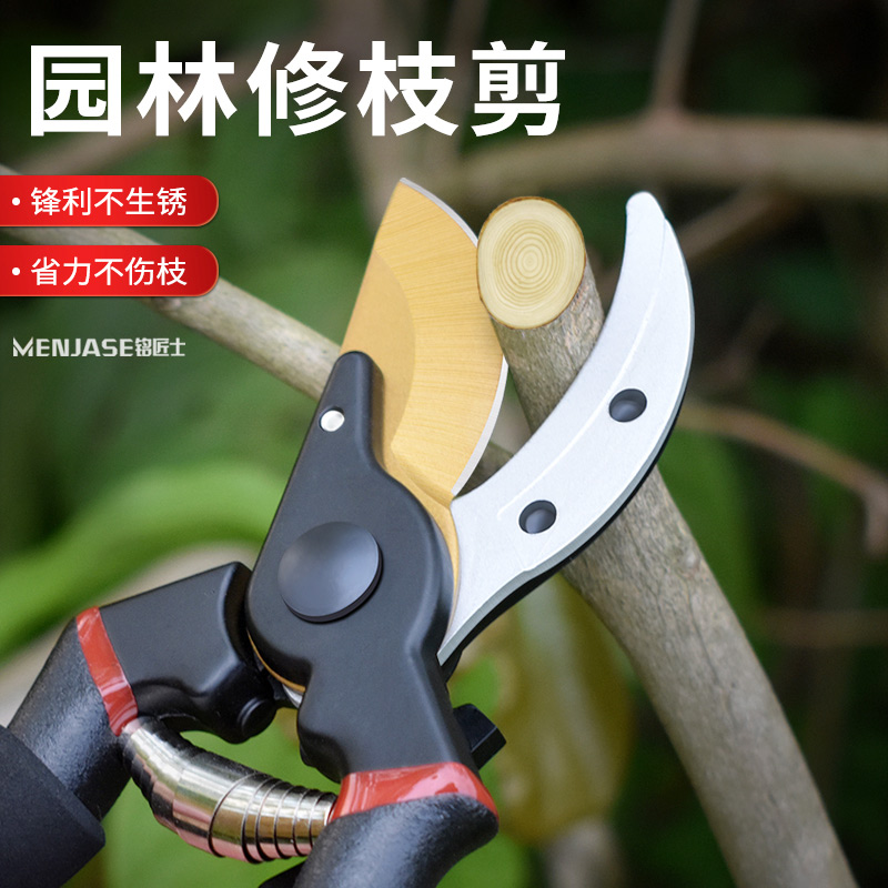 修枝剪刀果树修枝sk5钢省力园艺花艺家用剪树枝粗枝园林专用剪刀