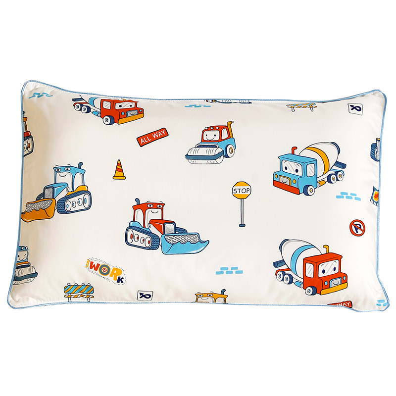 儿童枕芯带纯棉枕套3岁以上幼儿园宝宝午睡专用小枕头6小学生整头