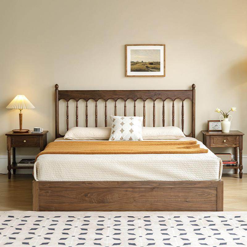 北美黑胡桃木实木箱体床樱桃木原木复古小户型卧室双人储物高箱床,农用物资,其他肥料,淘宝优惠券,粉丝福利购,淘宝优惠卷