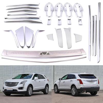 适用于16款凯迪拉克CadillacXT5门碗前雾灯眉门槛条护板外饰