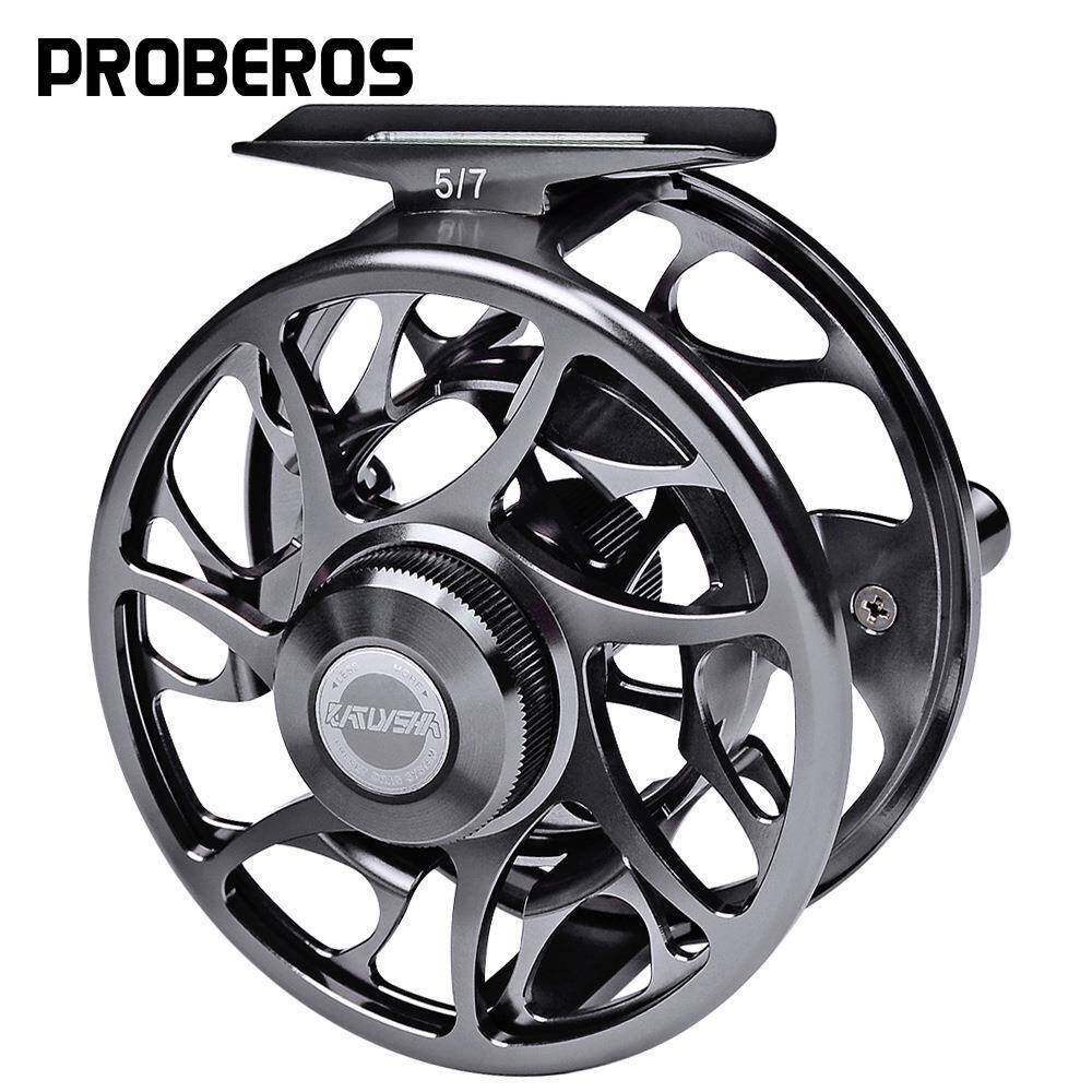 PROBEROS全金属渔轮调节泄力渔线轮中通矶竿筏轮前打轮飞钓轮