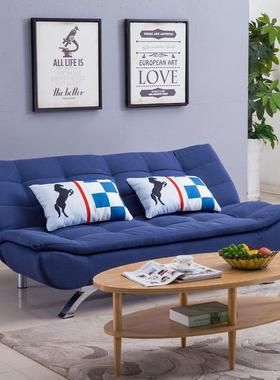 现简约麻代布沙发床型用两双人48494多功能小户客厅乳胶懒人折叠