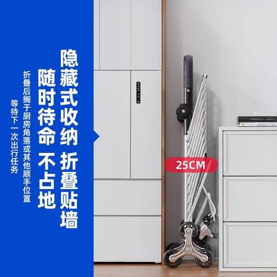 可折购叠轻便拉货运家用搬菜推车买小拉TBP1921-车新款结实海绵把