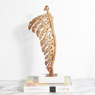 现代欧金属人件物式男女古铜大2282理石摆新古家居样板房间典软装