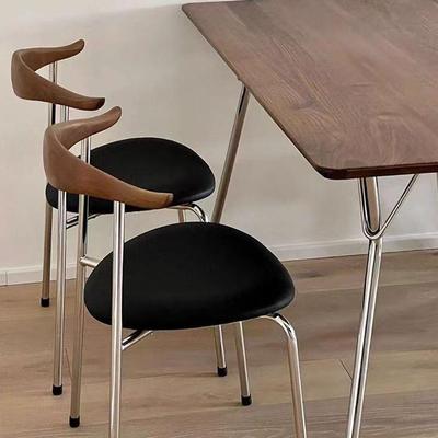 简约实木餐椅网见详情红款中古牛北角椅代家用卧室阳台舒适靠欧背