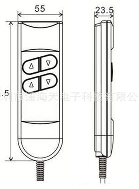 4按键床控制双机1V24V推杆电动沙发老人椅升电降2家具SM-FT080配