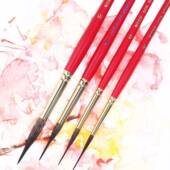 阿尔罗NEF红胖子E水彩毛43150笔117松鼠水彩画笔圆头勾线笔美术瓦