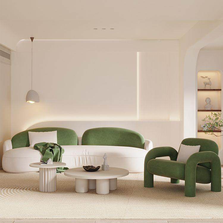 设计师意单沙创发客厅红懒人网沙发IYH轻人奢酒店民宿休闲洽谈沙