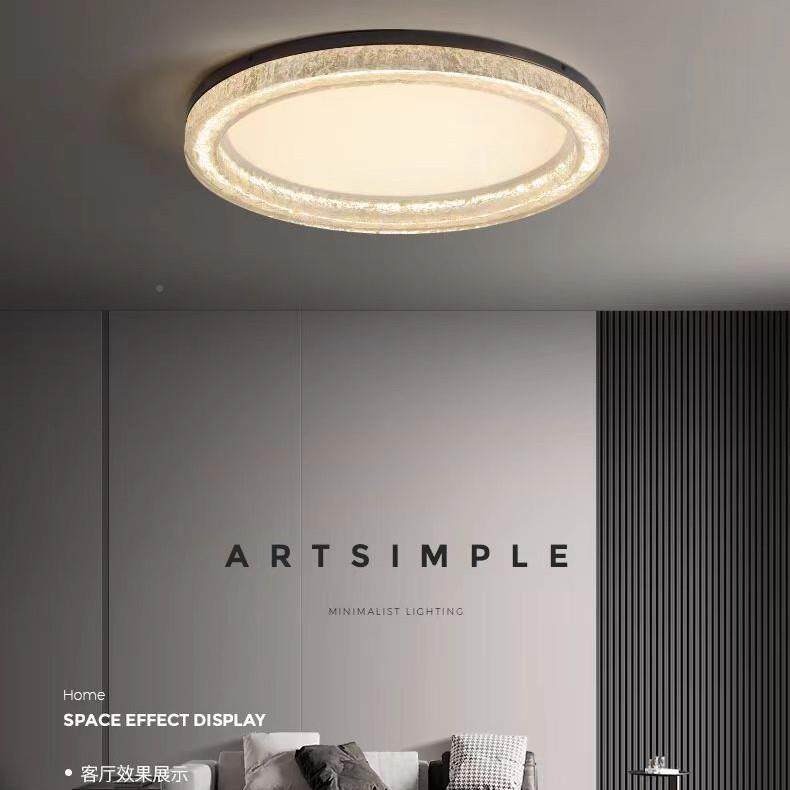 主全铜意式极简客厅吸顶灯现代简护约轻奢大气FZU家用全谱光眼大