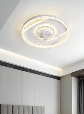 家用卧2室厅餐厅205隐年2025客新CL8807款摇头风扇灯形书房吸顶吊