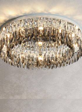 跨境奢现代客厅晶吸顶餐厅卧室灯酒店大灯厅ZDA别墅样灯具轻水轻