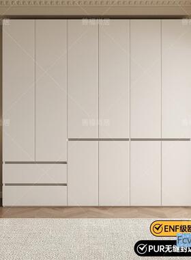 新款分段式用白色衣代柜家卧简室约现欧松板储物成品收ONE纳衣橱