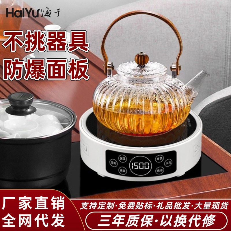 海于全玻璃迷你电陶煮茶器