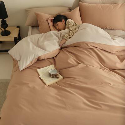 母婴类TSAA100支全棉加厚磨毛四件套纯棉床单被套季长绒棉套四件