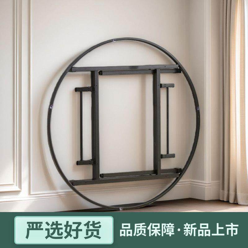 折叠桌架酒店折叠桌腿折叠架餐桌腿便携式餐桌脚铁艺桌腿折叠桌腿