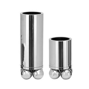 轻奢高档金属圆珠花瓶摆件网红北欧风客厅餐桌花艺插花花器装饰品